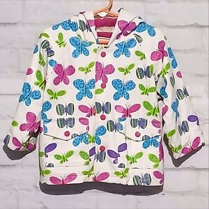 Hatley Toddler's Groovy Butterflies Raincoat, 18 Months